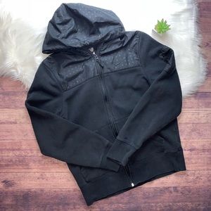 Nike Black Sweatshirt with Puffer Detailing Small